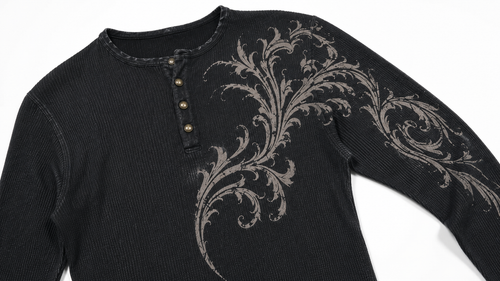 Faded Baroque Henley