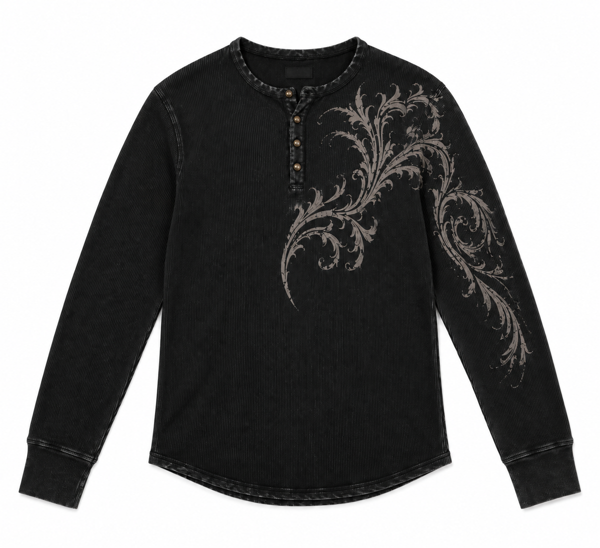 Faded Baroque Henley